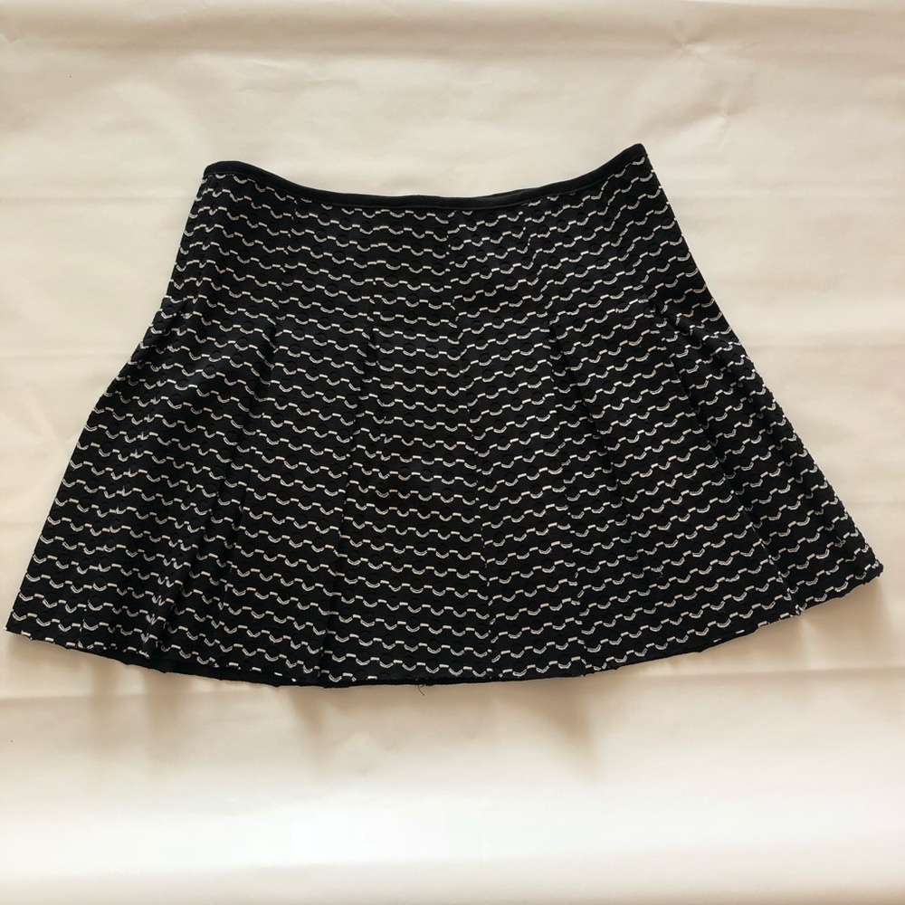 Black Pleated Mini Skirt